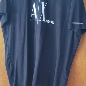 Armani Exchange Men's Black AX Beats Tee